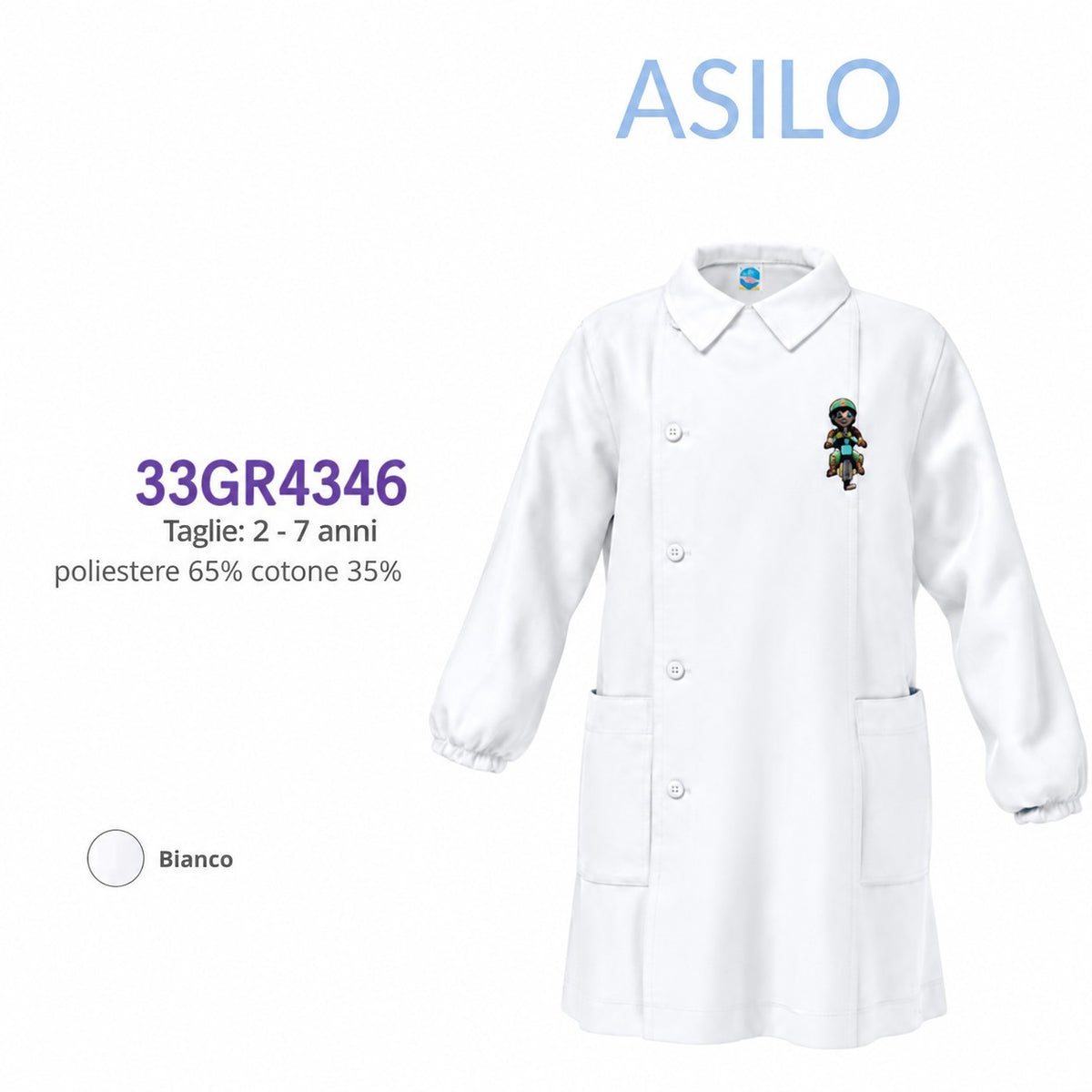 Grembiule Asilo Maschio Siggi 33Gr4346 Bnc