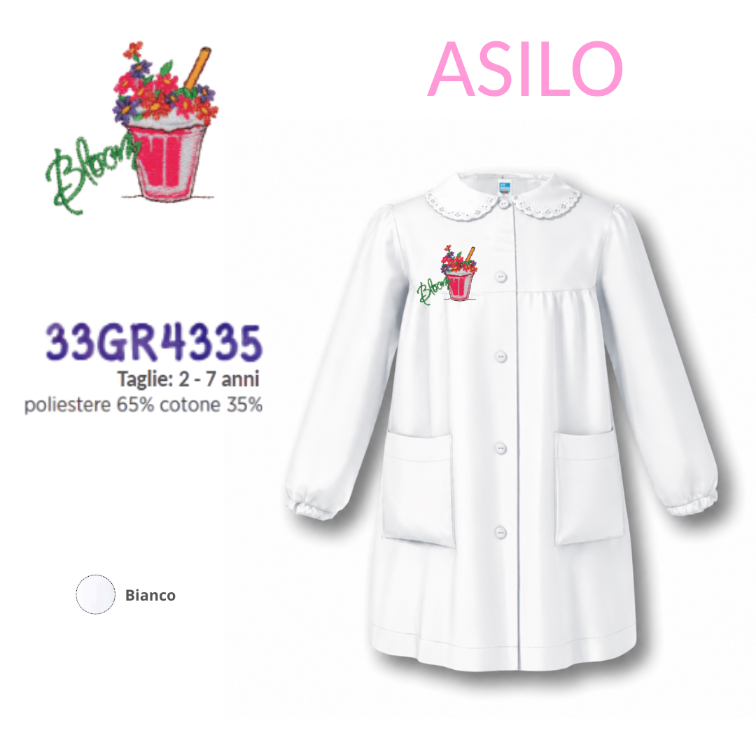 Grembiule Asilo Femmina Siggi 33Gr4335 Bnc