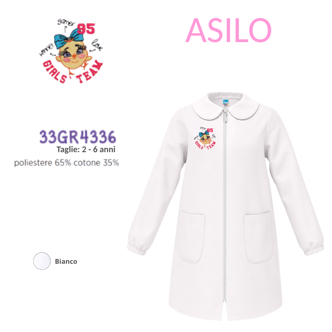 Grembiule Asilo Femmina Siggi 33Gr4336 Bnc