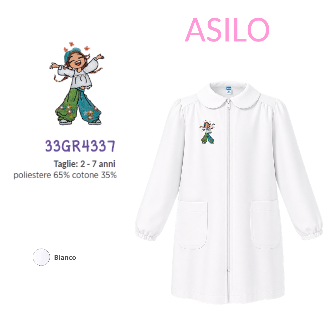 Grembiule Asilo Femmina Siggi 33Gr4337 Bnc