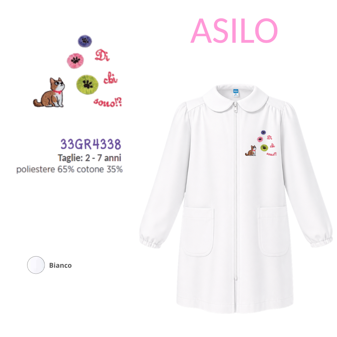 Grembiule Asilo Femmina Siggi 33Gr4338 Bnc