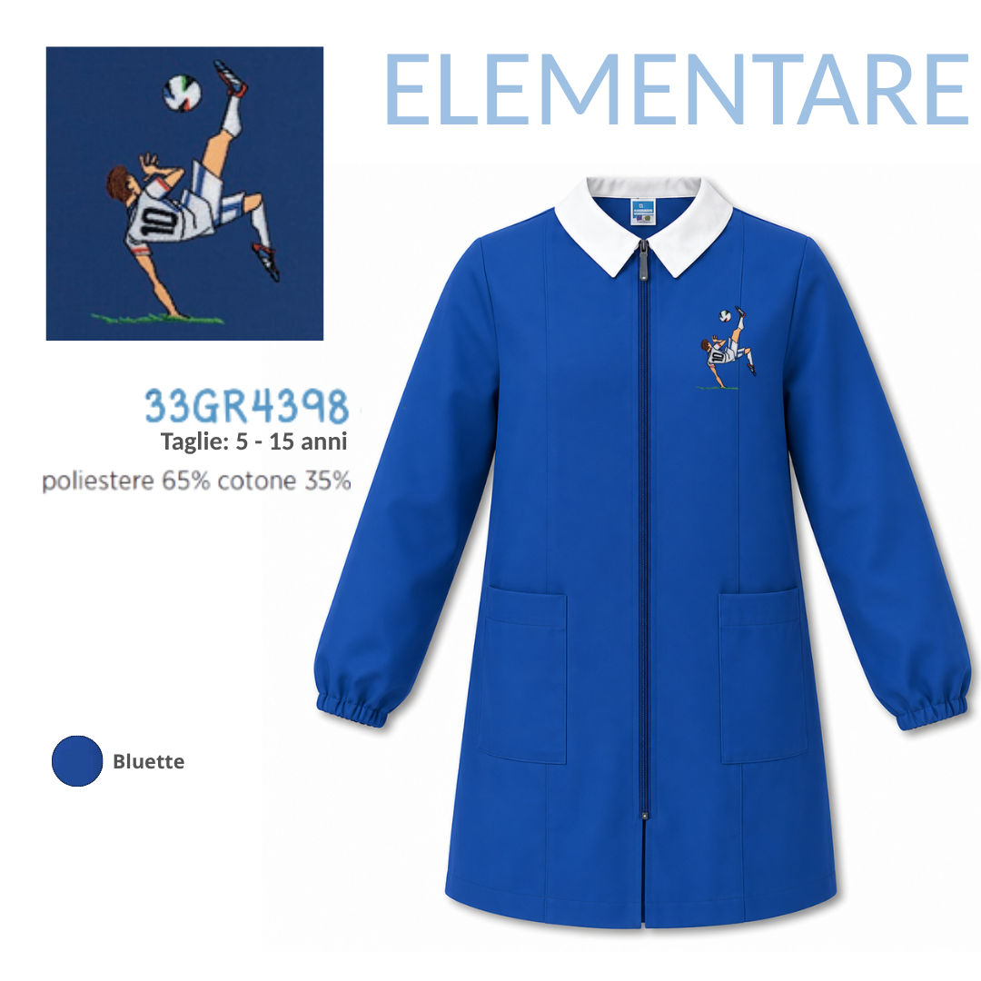 Grembiule Scuola Elementare Maschio Siggi 33GR4398 Bluette