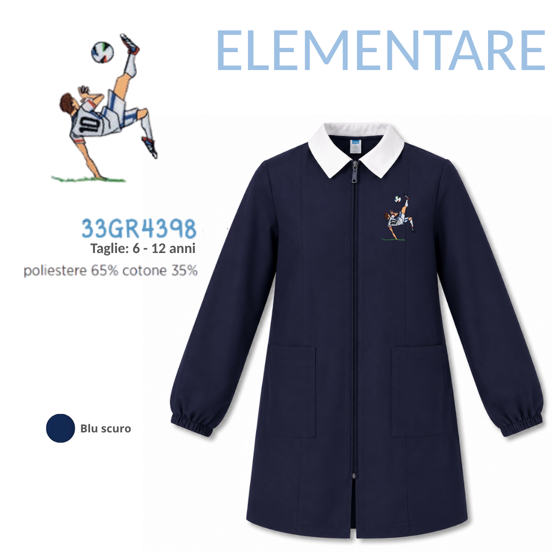 Grembiule Scuola Elementare Maschio Siggi 33GR4398 Blu Scuro