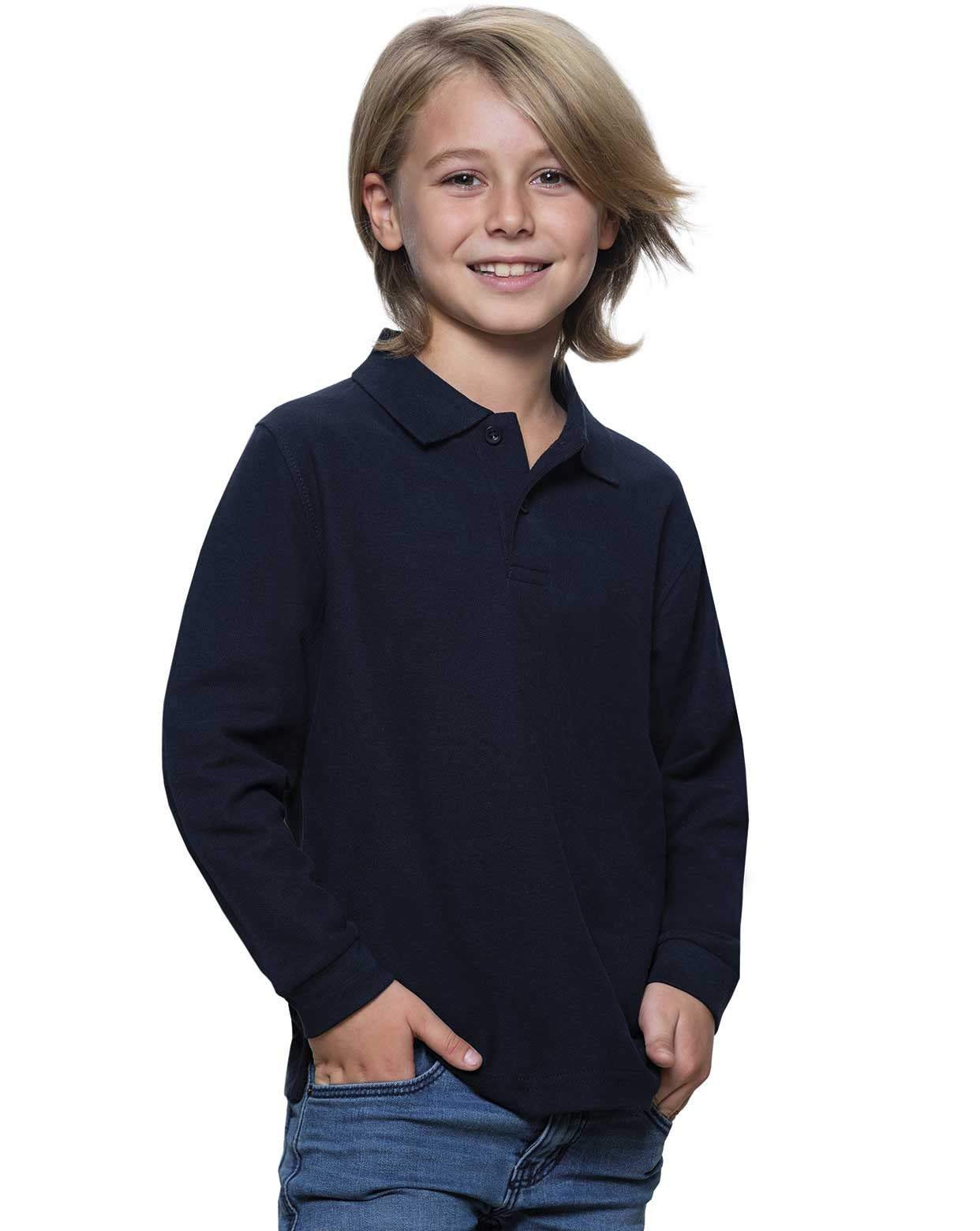 Polo basic M/L bambino bambina JHK ML210
