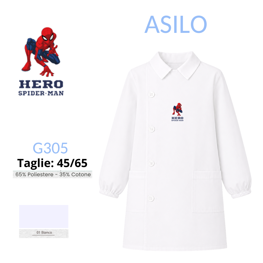 Grembiule Spiderman asilo maschio G304 BNC
