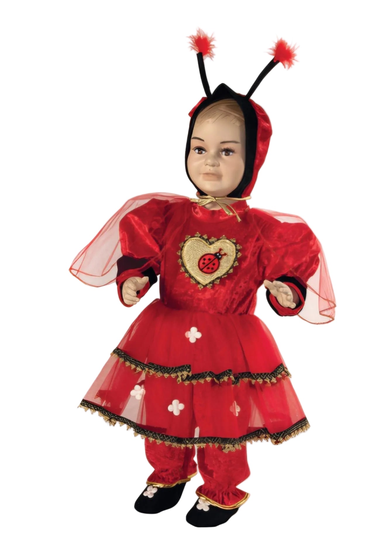 Costume Di Carnevale Coccinella Baby Neonata 037