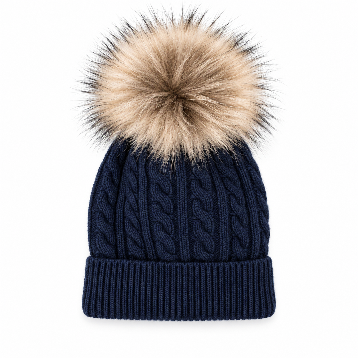 Cappello in lana merino e cashmere con ponpon Klaiadì KD472