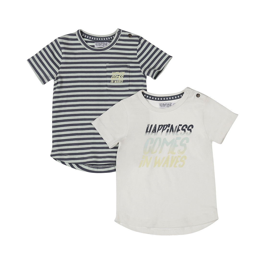 T-shirt neonato DIRKJE mezza manica P54650  2-pack
