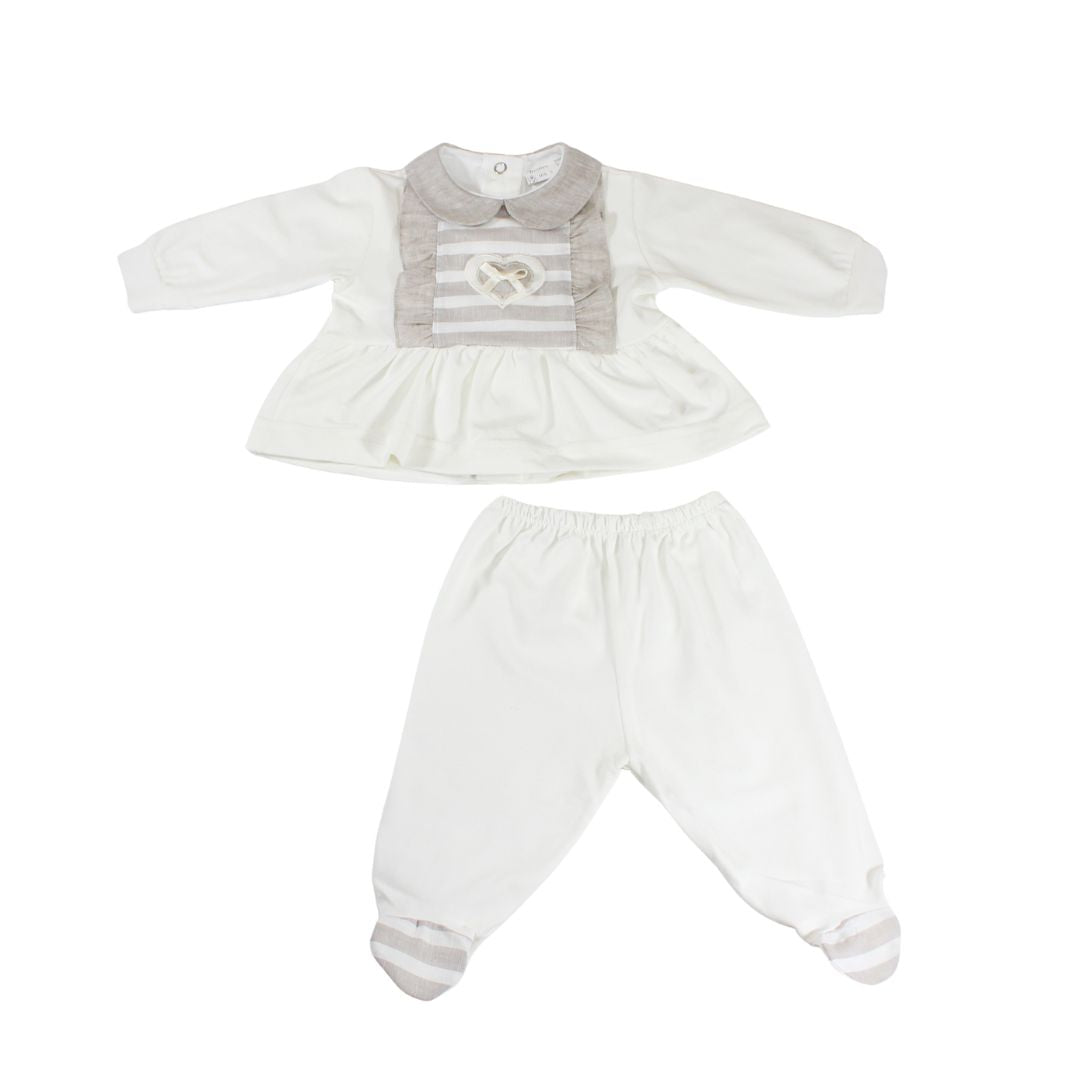 Tutina due pezzi neonata 6264 Birillini