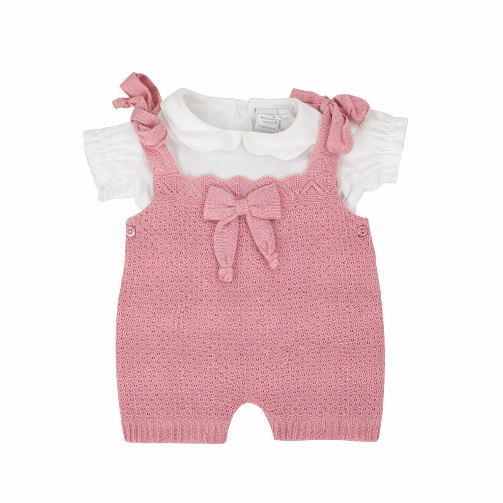 Pagliaccetto corredino per neonata in filo di cotone Klaiadì K185PF