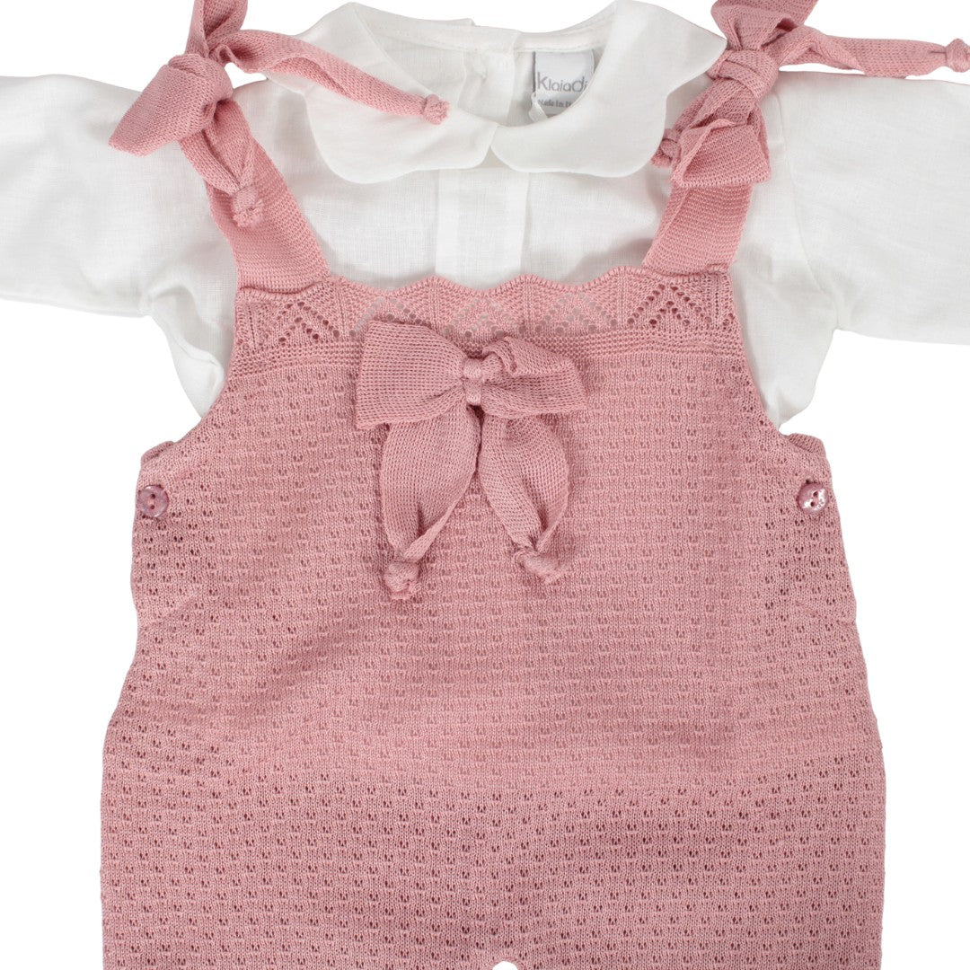 Tutina corredino per neonata in filo di cotone Klaiadì K185TF