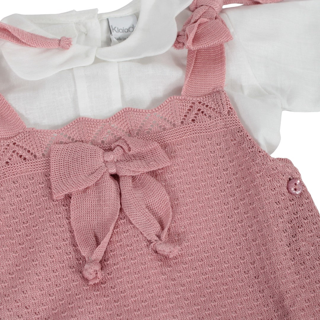 Tutina corredino per neonata in filo di cotone Klaiadì K185TF
