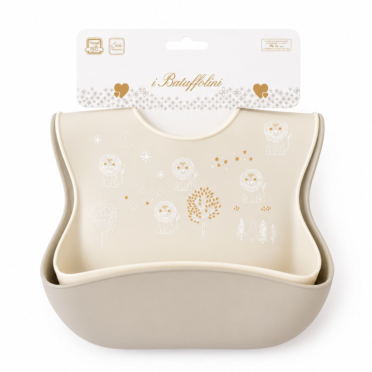Bavaglino in silicone raccoglipappa i Batuffolini B560 2 PEZZI