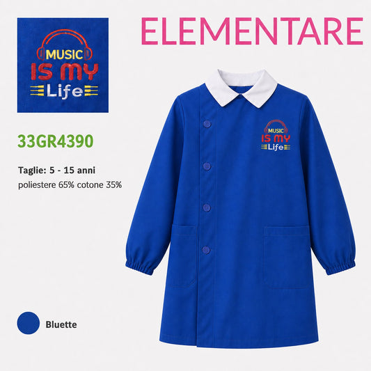 Grembiule Scuola Elementare Maschio Siggi 33GR4390 Bluette