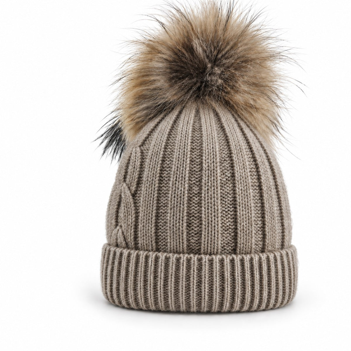 Cappello in lana merino e cashmere con ponpon Klaiadì KD470