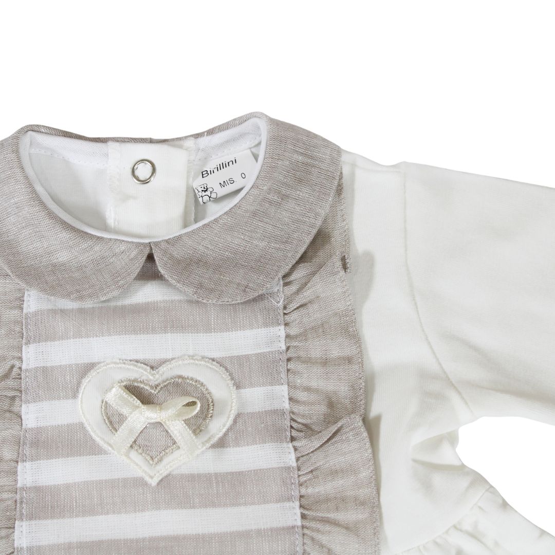 Tutina due pezzi neonata 6264 Birillini