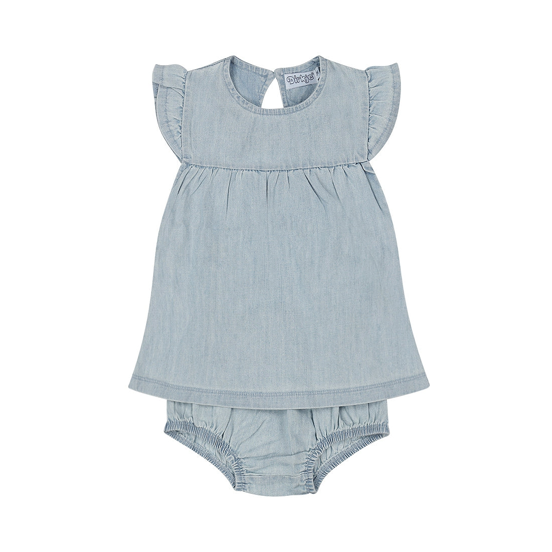 Completo neonata DIRKJE in tela denim P54345