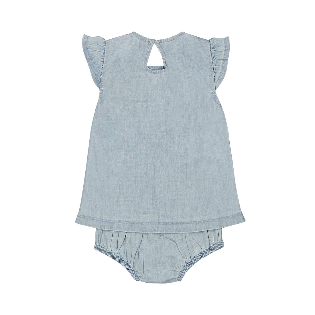 Completo neonata DIRKJE in tela denim P54345