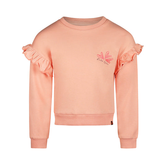 Felpa con stampa e rouches Koko Noko O56939