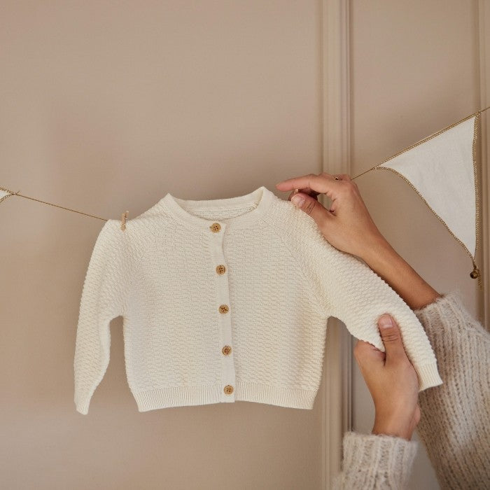 Cardigan neonato unisex in cotone biologico WN1256 Dirkje Noos