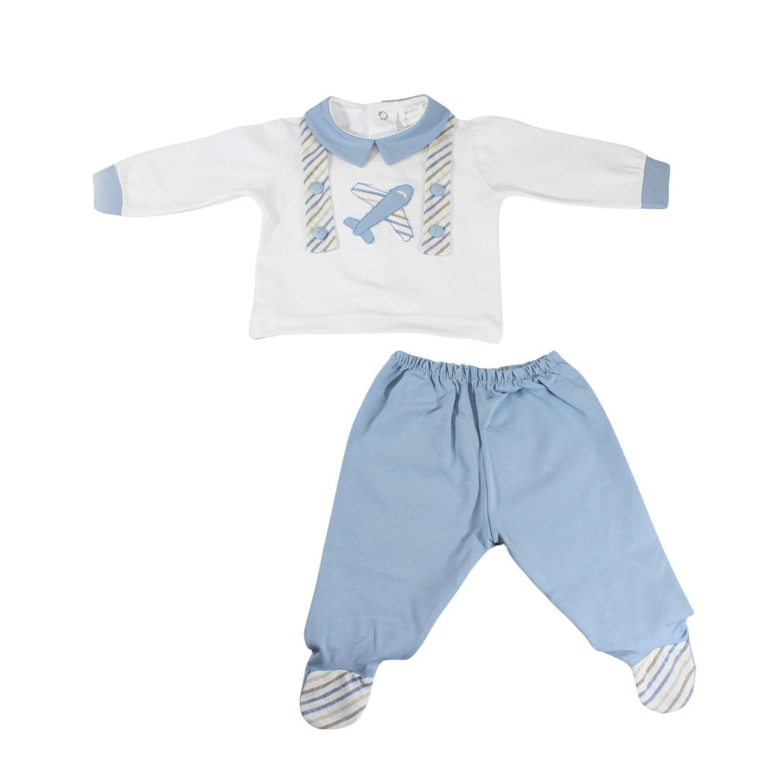 Tutina due pezzi neonato 6266 Birillini