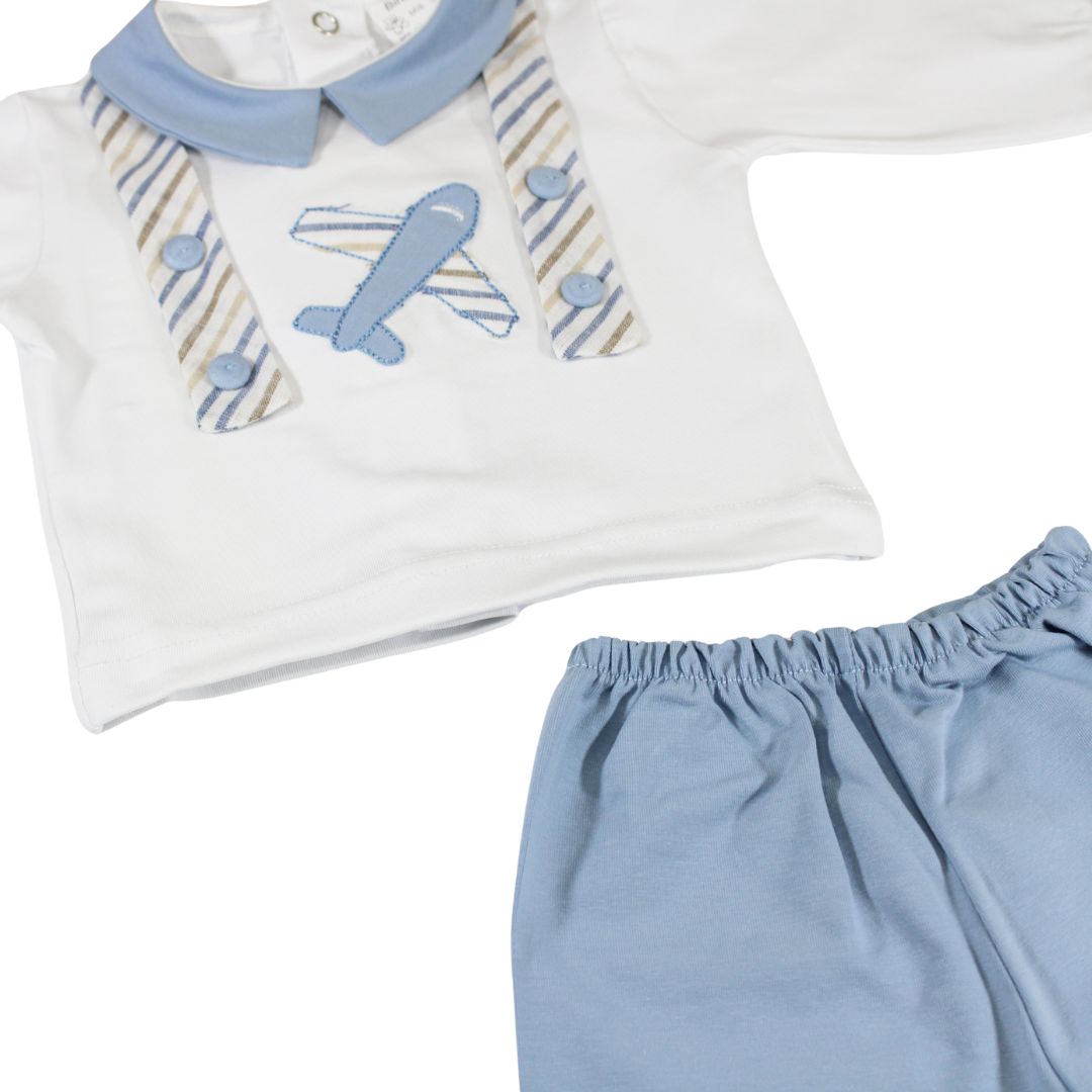 Tutina due pezzi neonato 6266 Birillini