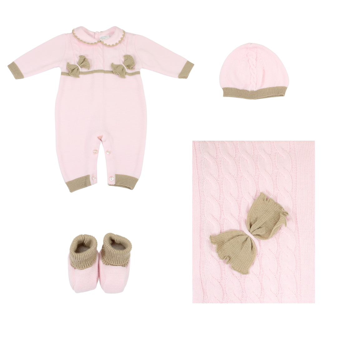 Wool Baby Girl Layette Set 9021C First Emotions