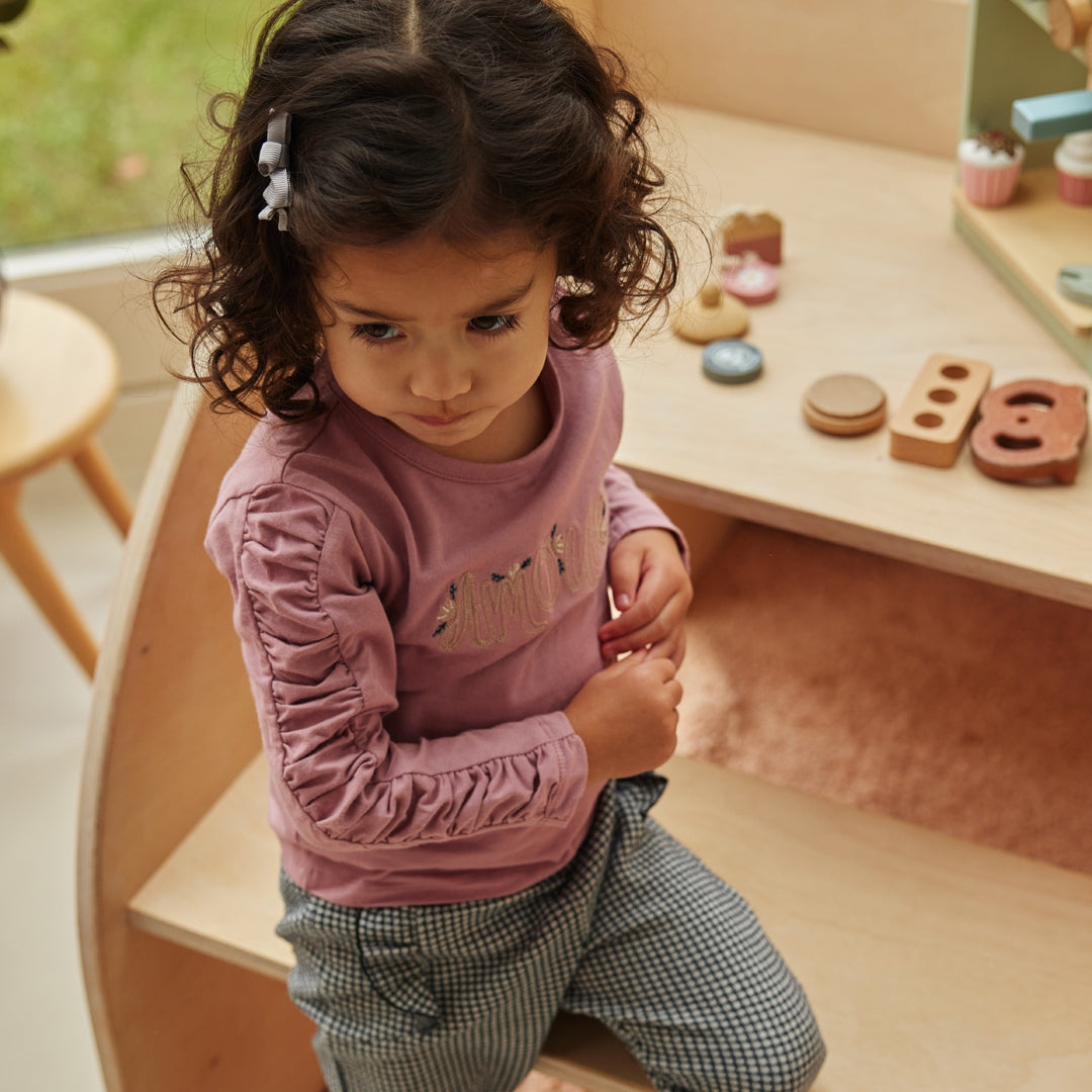 Pantalone taglio flare fantasia per neonata Dirkje O56477