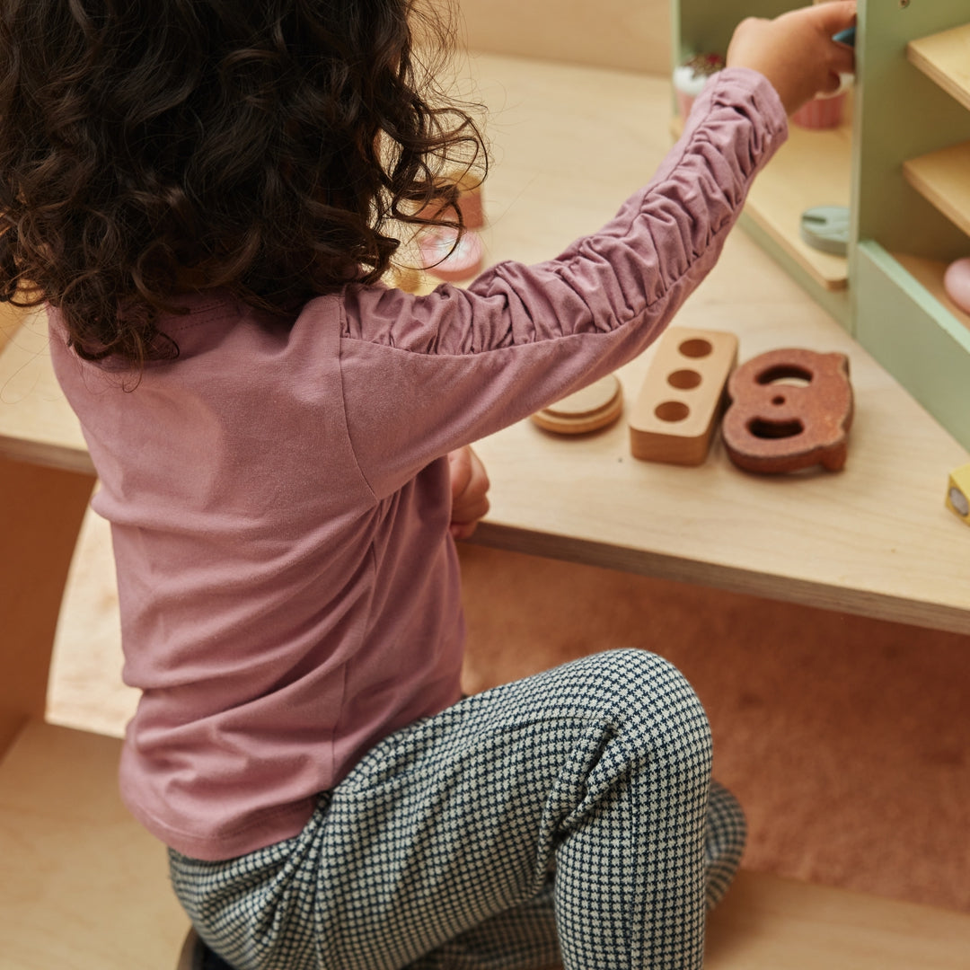 Pantalone taglio flare fantasia per neonata Dirkje O56477