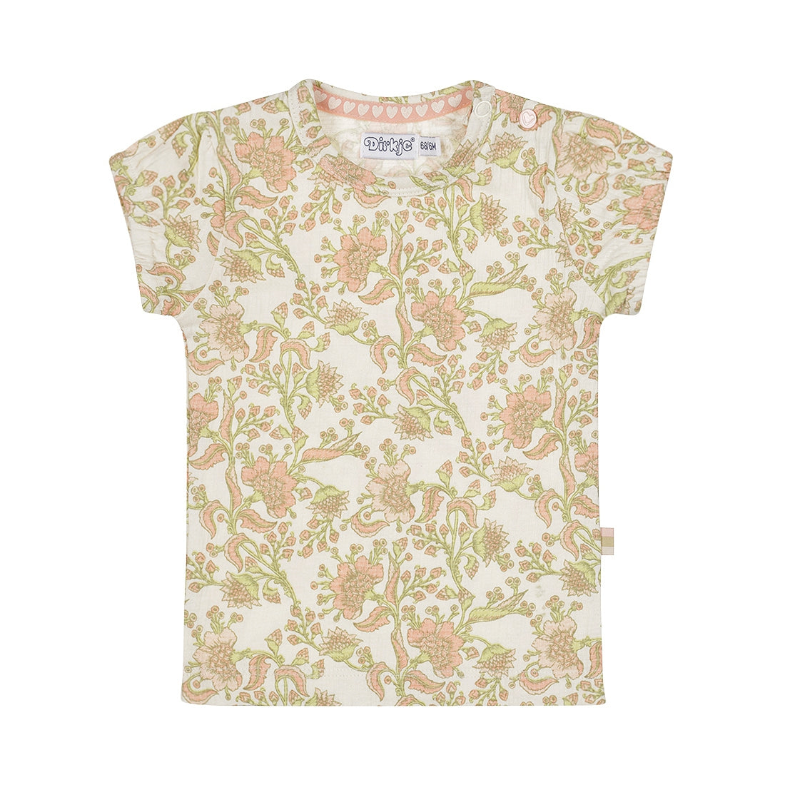 T-shirt neonata DIRKJE giro manica P54482