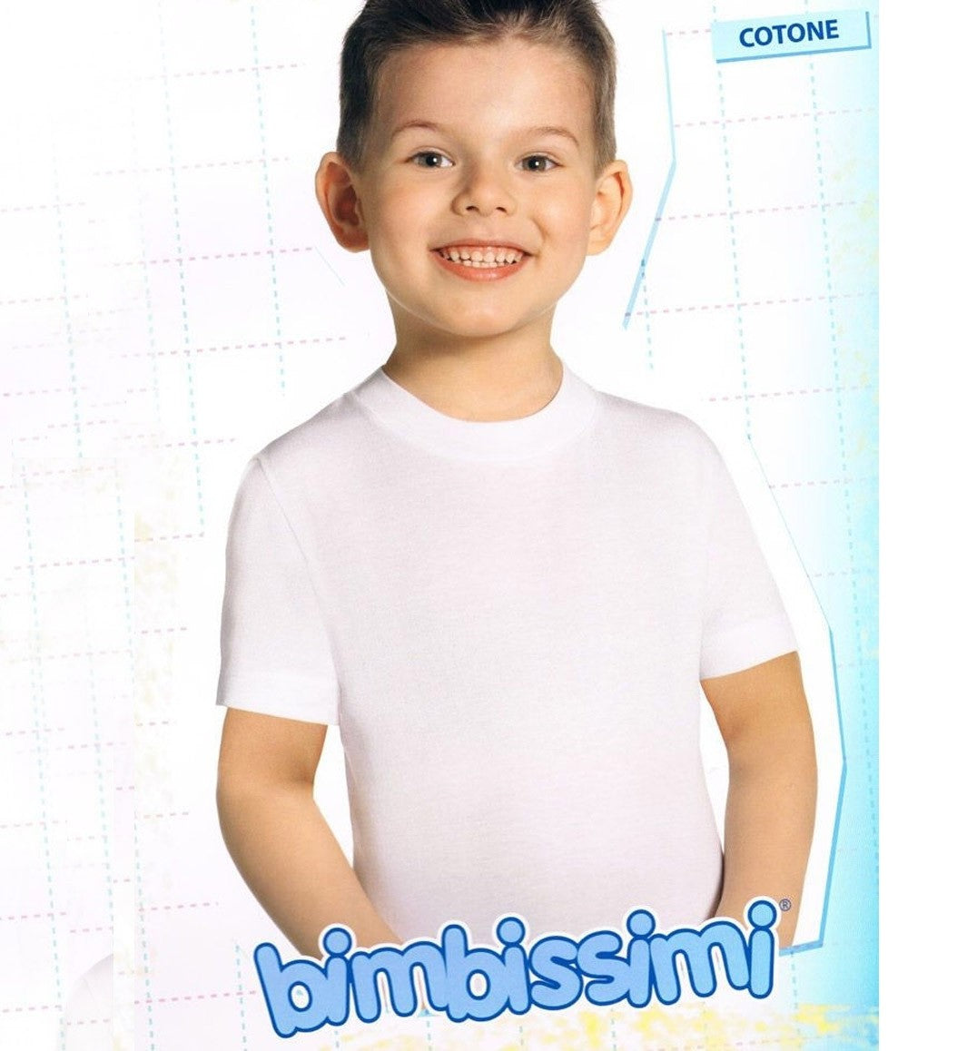 Maglia bambino girocollo mezza manica TM62R Bimbissimi