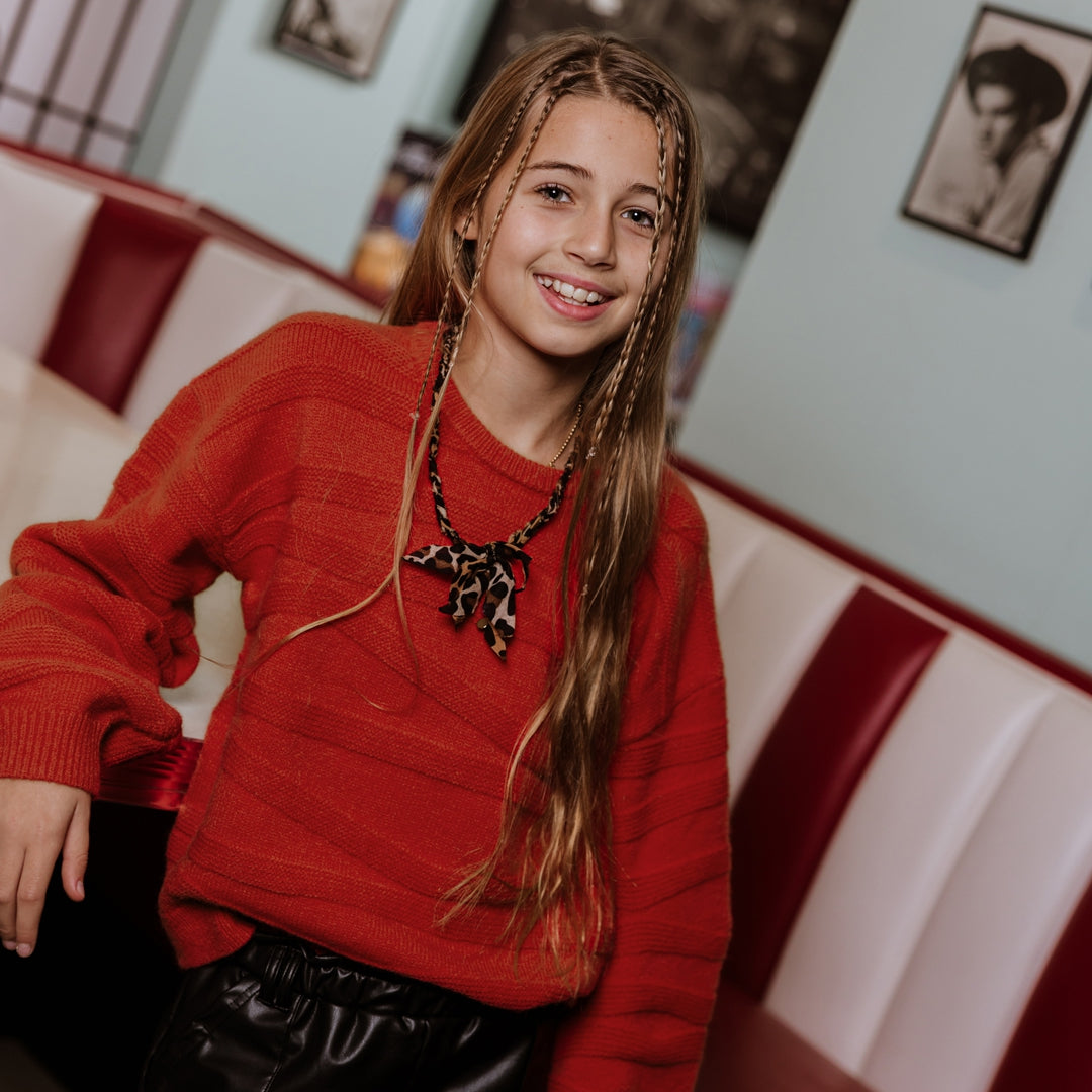 Pullover morbido per bambina e ragazza No Way Monday O56004