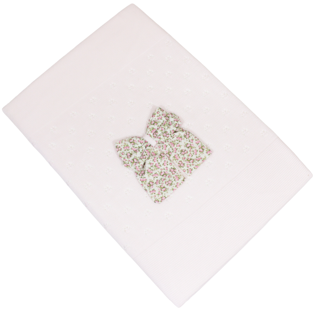 Coperta culla per neonata in filo di cotone Klaiadì K164KF