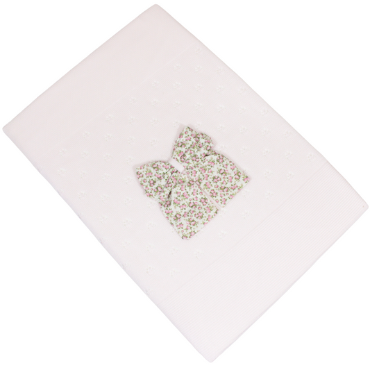 Coperta culla per neonata in filo di cotone Klaiadì K164KF