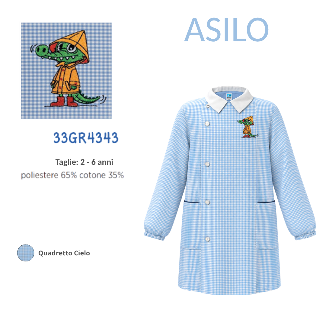 Grembiule Asilo Maschio Siggi 33Gr4343 Qc