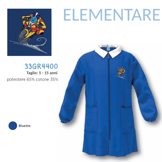 Grembiule Scuola Elementare Maschio Siggi 33GR4400 Bluette
