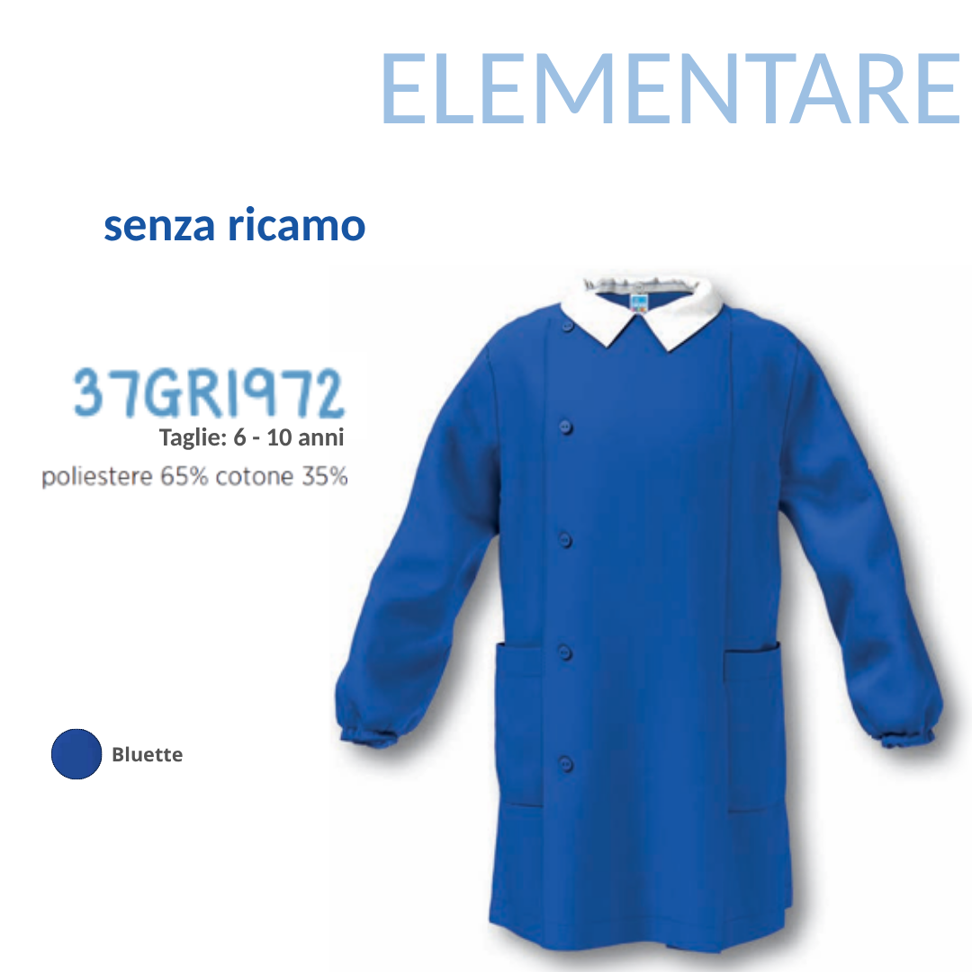 Grembiule Scuola Elementare Maschio Siggi 37Gr1972 Blt