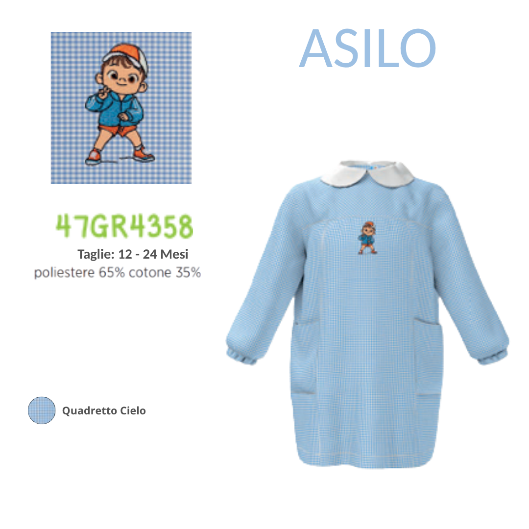Grembiule Nido Maschio Siggi 47Gr4358 Qc