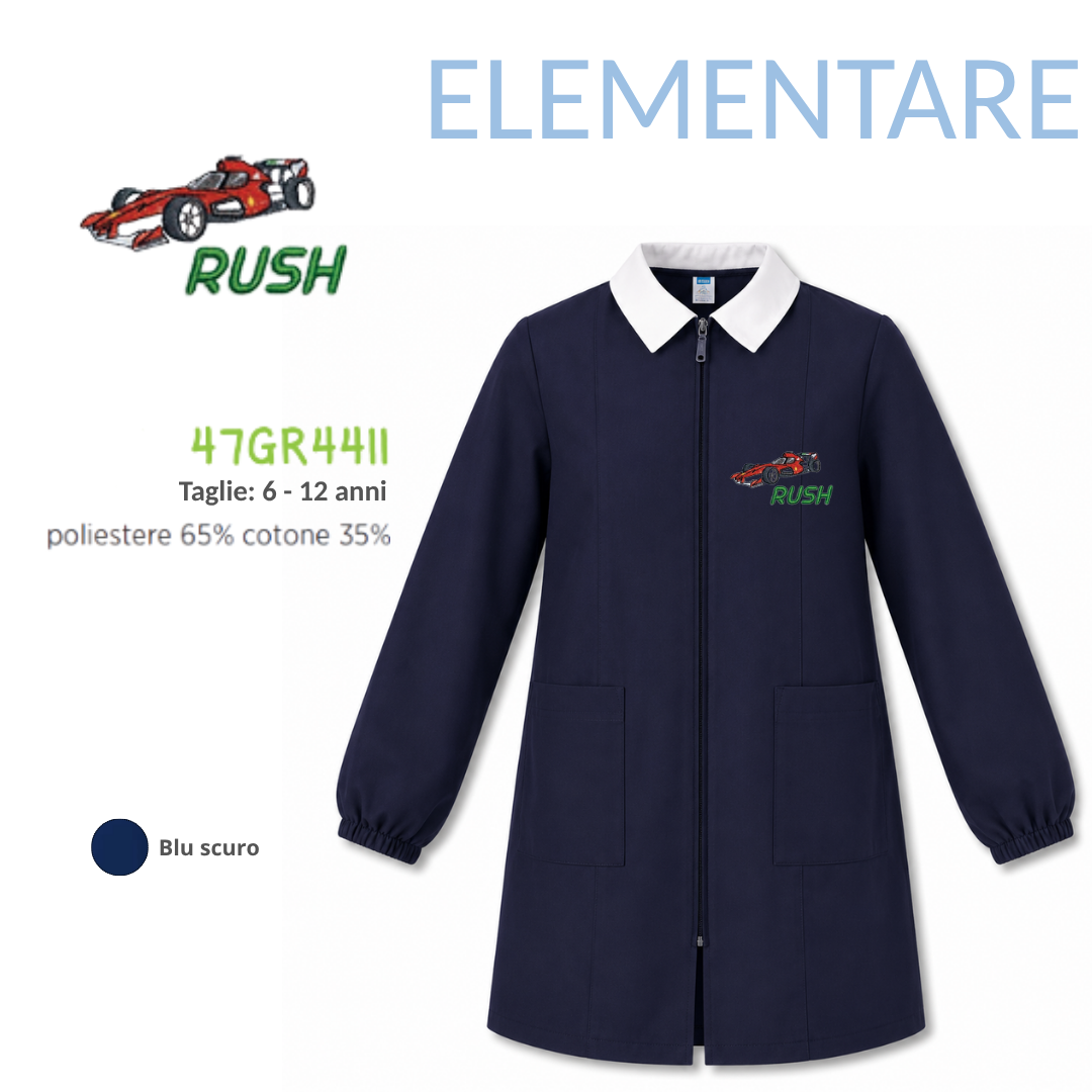 Grembiule Scuola Elementare Maschio Siggi 47GR4411 Blu scuro