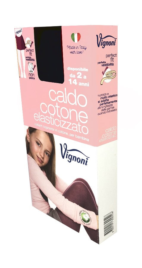 Collant per bambino e bambina a in caldo cotone elasticizzato Vignoni 8598