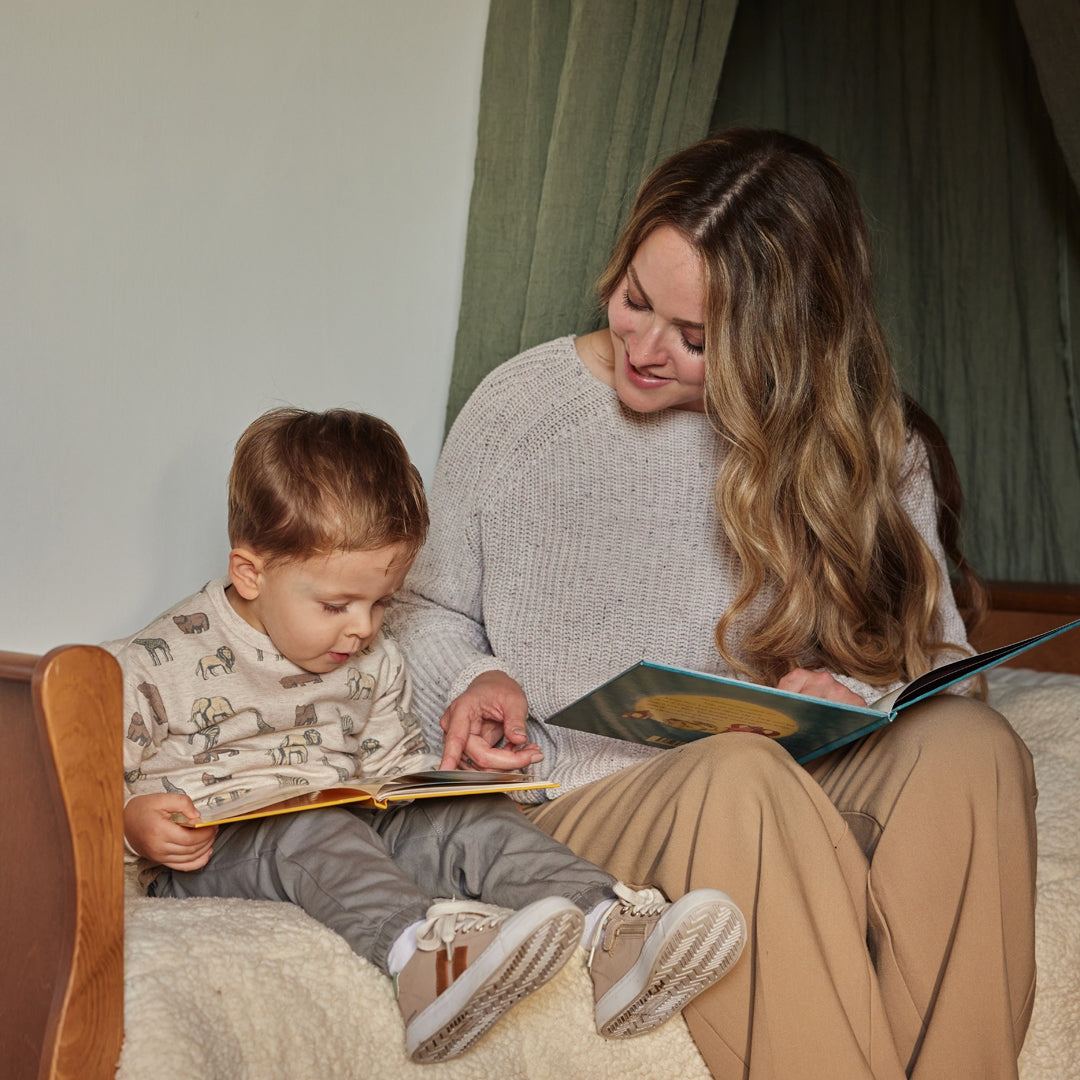 Felpa per neonato con stampa safari Dirkje O56569