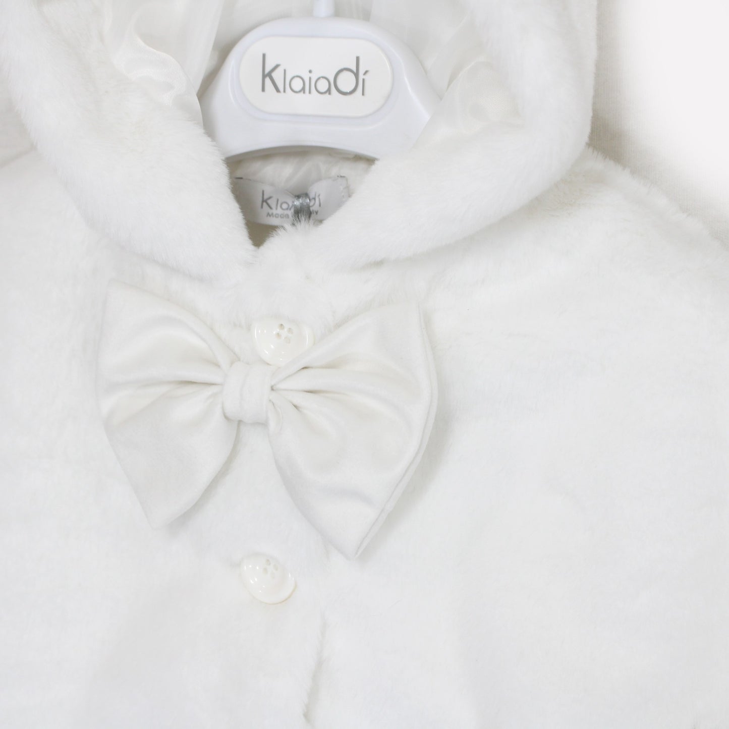 Mantella per neonata in ecopelliccia KD24115 Klaiadì