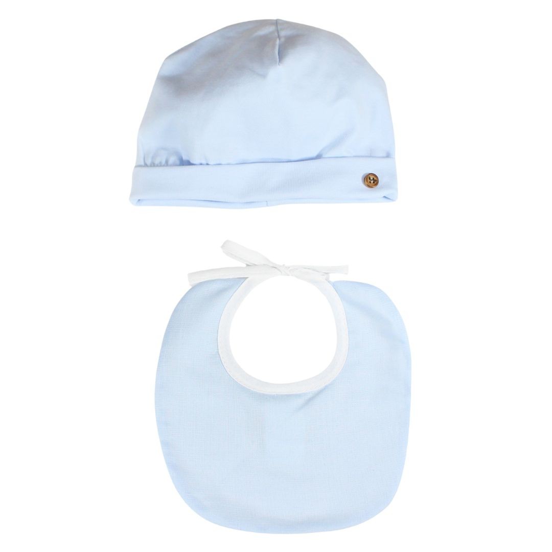 Coordinato cappellino e bavetta corredino Klaiadì K156BC