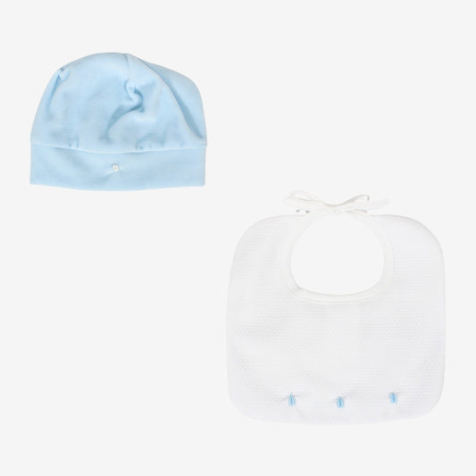 Coordinato per neonato cappello e bavetta corredino Klaiadì K115BC