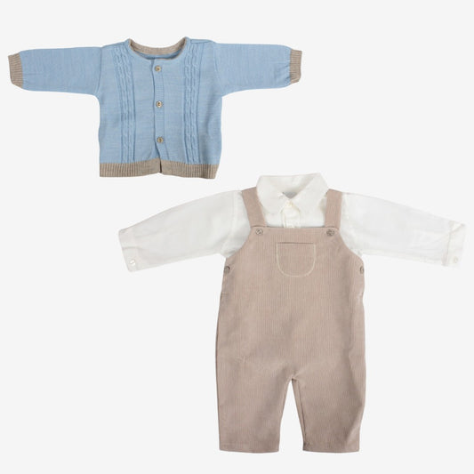 Completo per neonato tre pezzi corredino Klaiadì K124COM3
