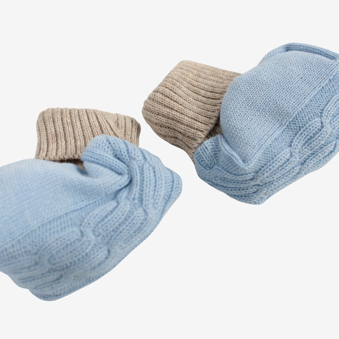 Set neonato scarpine e cappello in lana corredino Klaiadì K124SC