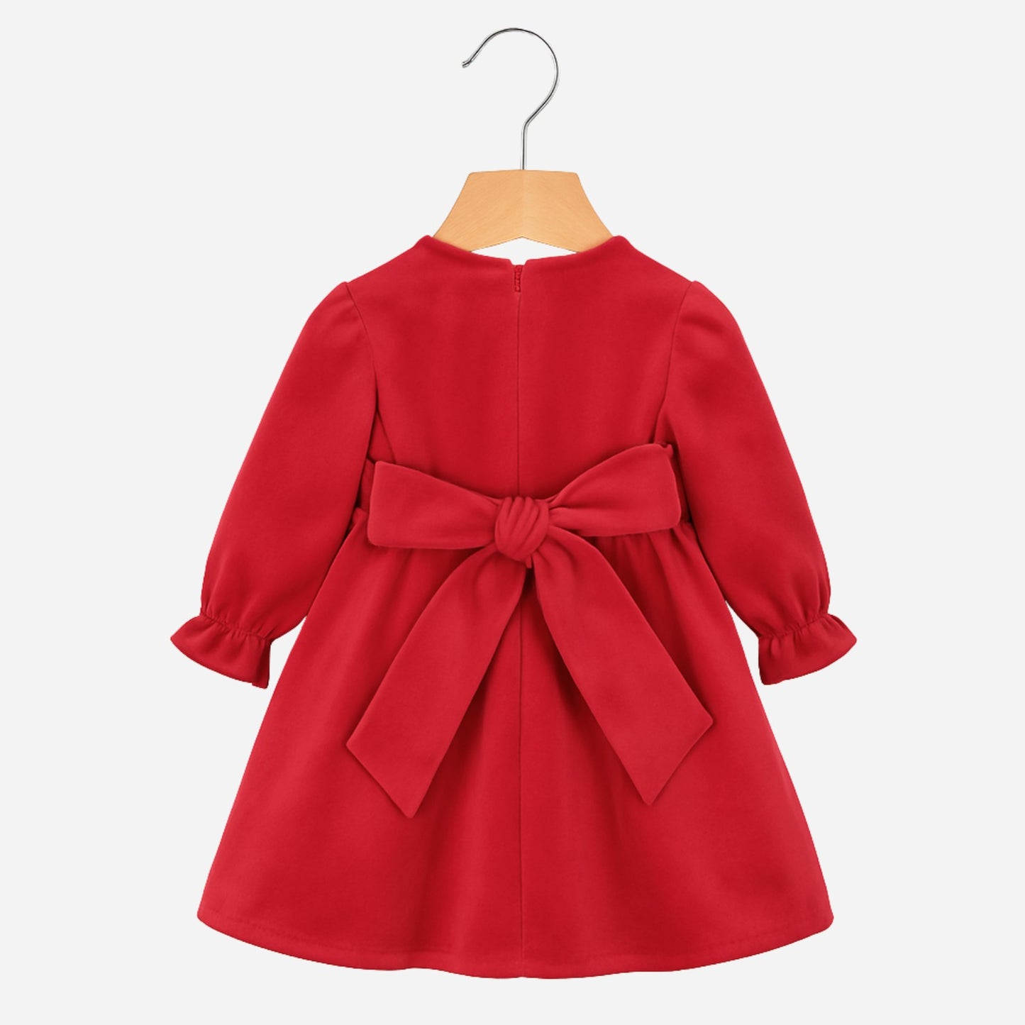 Abito natalizio per neonata in velluto Klaiadì KD10951