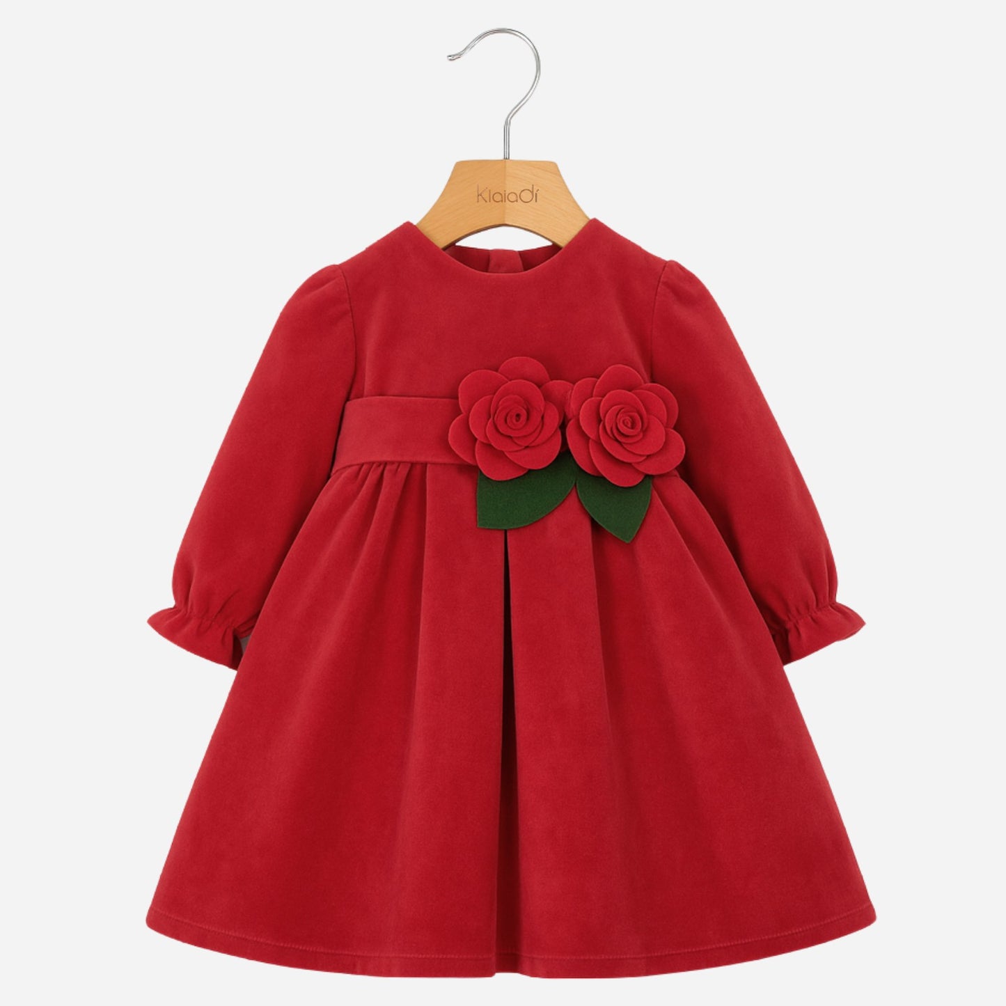 Abito natalizio per neonata in velluto Klaiadì KD21862