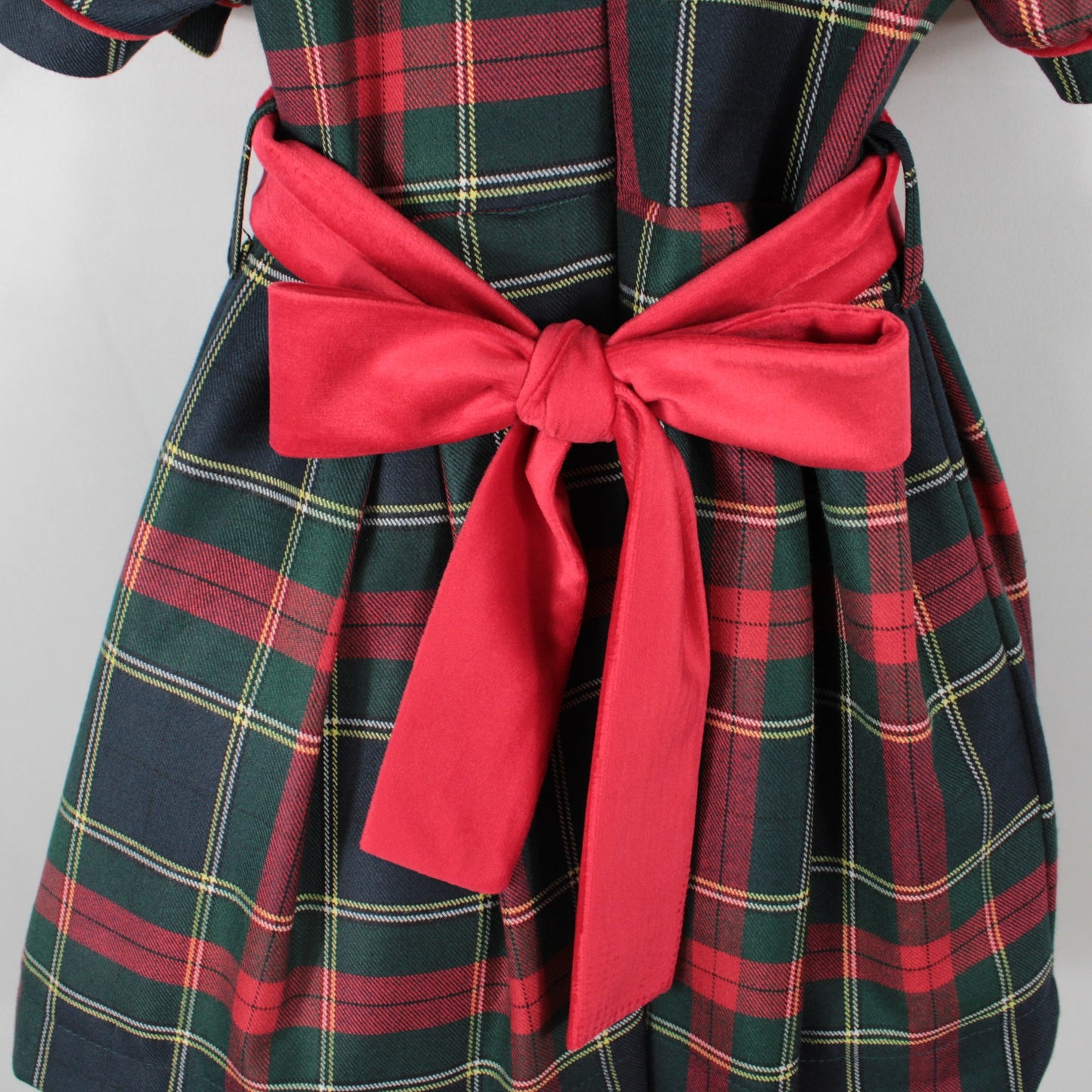 Abito natalizio per bambina fantasia tartan Klaiadì KD21918