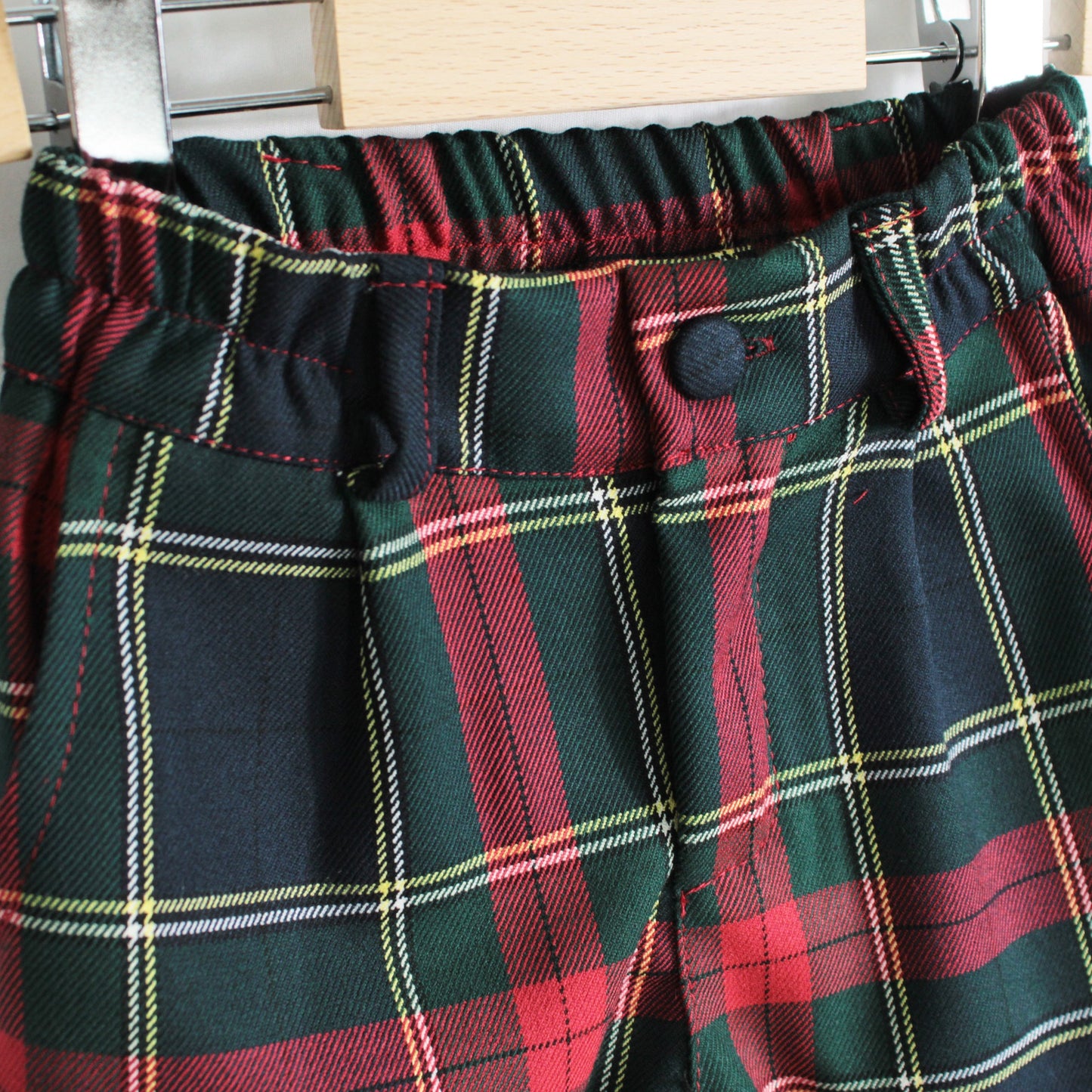 Completo natalizio per neonato con cardigan e pantalone tartan Klaiadì KD12272